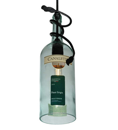 5"W Personalized Canaletto Wine Bottle Mini Pendant