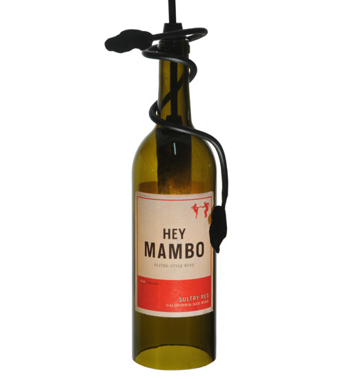 5"W Personalized Hey Mambo Wine Bottle Mini Pendant