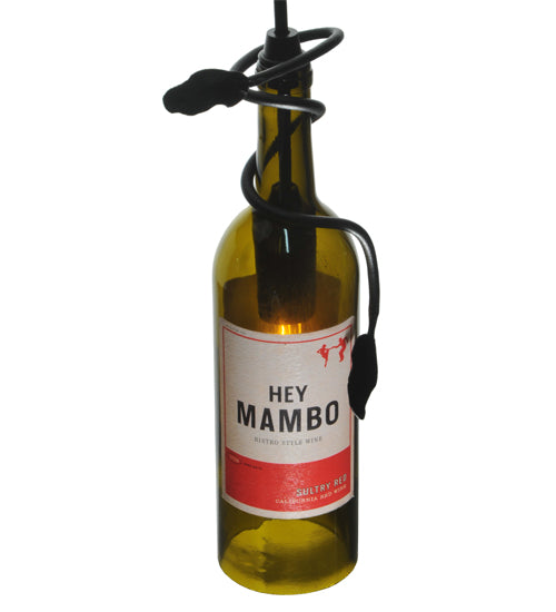 5"W Personalized Hey Mambo Wine Bottle Mini Pendant