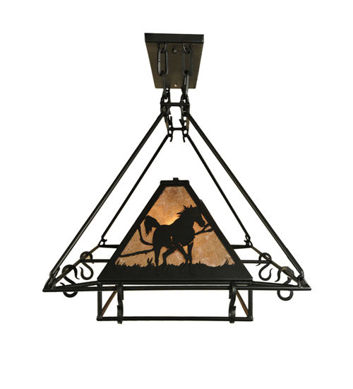 48" Long Running Horses Pot Rack