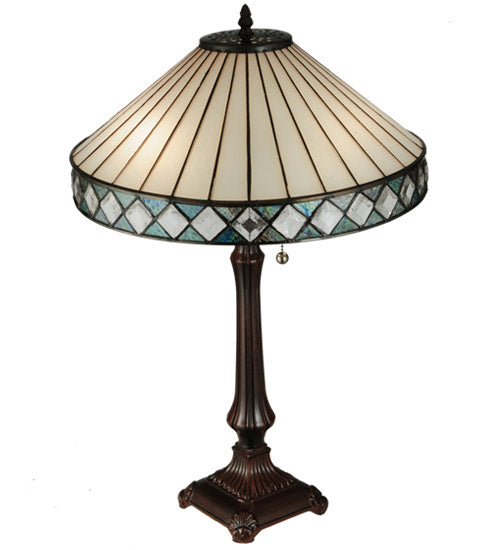 25"H Diamondring Table Lamp