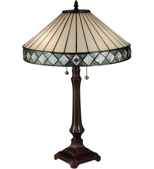 25"H Diamondring Table Lamp