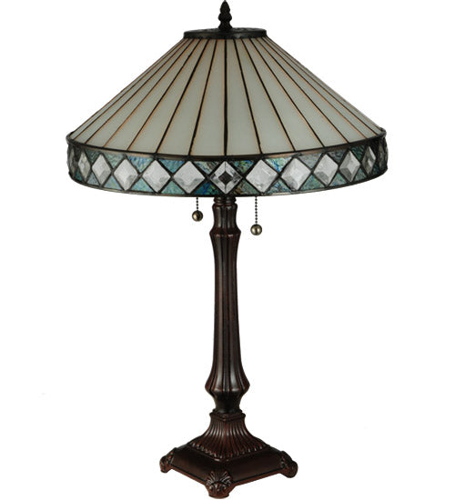 25"H Diamondring Table Lamp