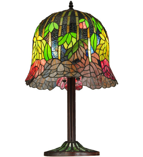 23"H Tiffany Honey Locust Base Table Lamp