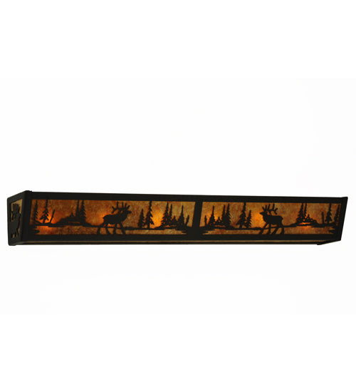 36" Wide Elk At Lake Vanity Light