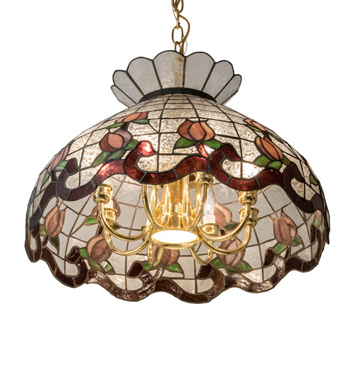 20" Wide Roseborder Pendant