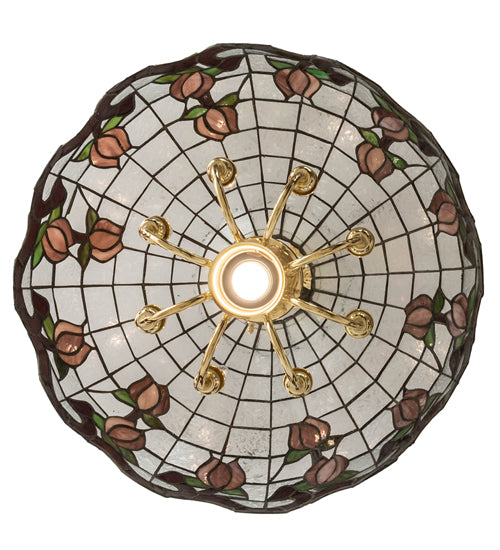 20" Wide Roseborder Pendant