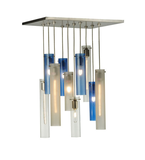 17"Sq Cilindro 10 Lt Cascading Pendant