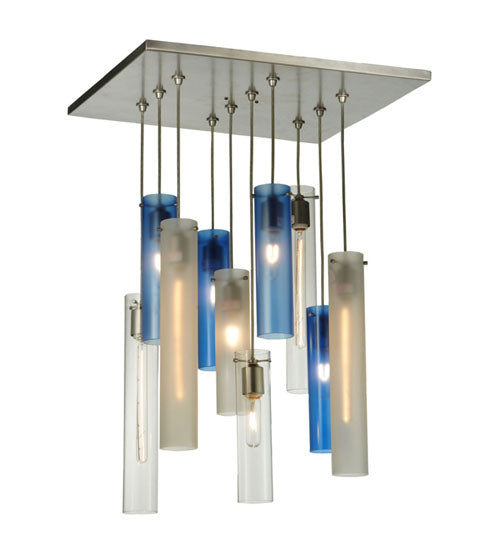 17"Sq Cilindro 10 Lt Cascading Pendant