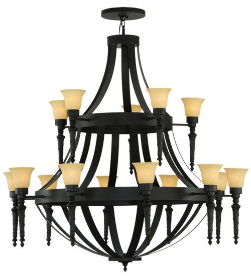 60"W Pontoise 15 Lt Chandelier