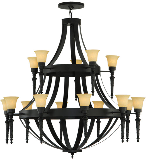 60"W Pontoise 15 Lt Chandelier