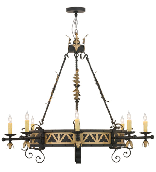 48"W Filomena 8 Lt Chandelier