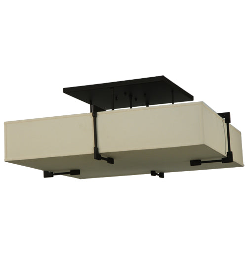 39"Sq Quadrato Massage Semi-Flushmount