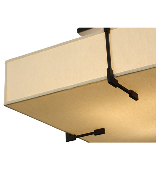 39"Sq Quadrato Massage Semi-Flushmount