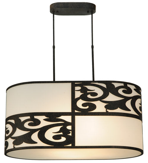 33.5"L Clarabella Oblong Pendant