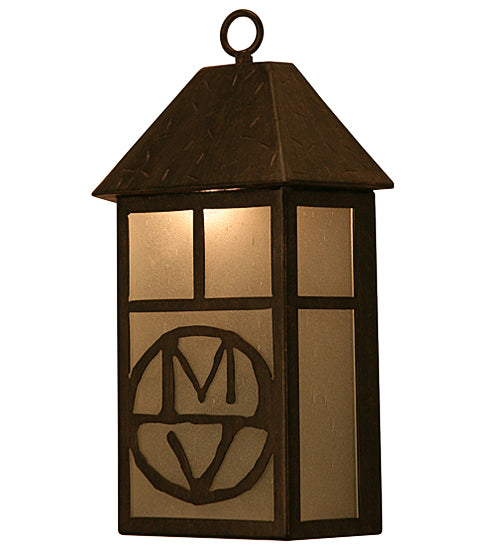 12"W Personalized "Mv" Wall Sconce