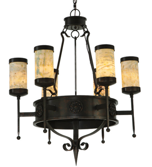 30" Wide Lorenzo 6 Light Chandelier