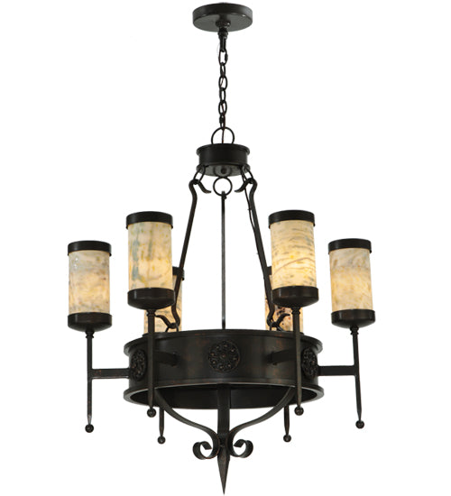 30" Wide Lorenzo 6 Light Chandelier