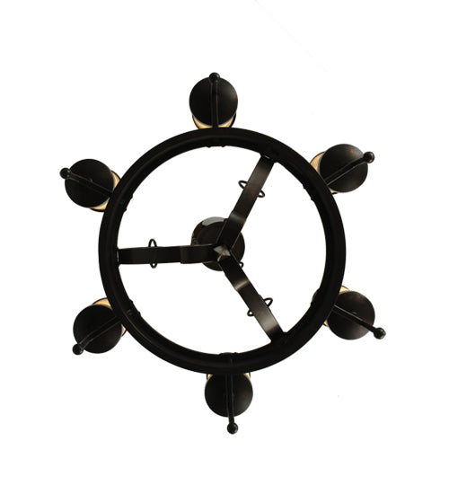 30" Wide Lorenzo 6 Light Chandelier