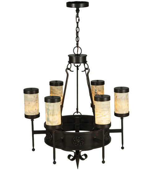 30" Wide Lorenzo 6 Light Chandelier