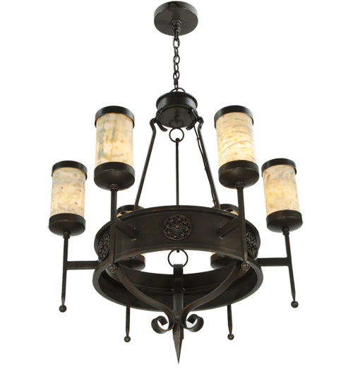 30" Wide Lorenzo 6 Light Chandelier