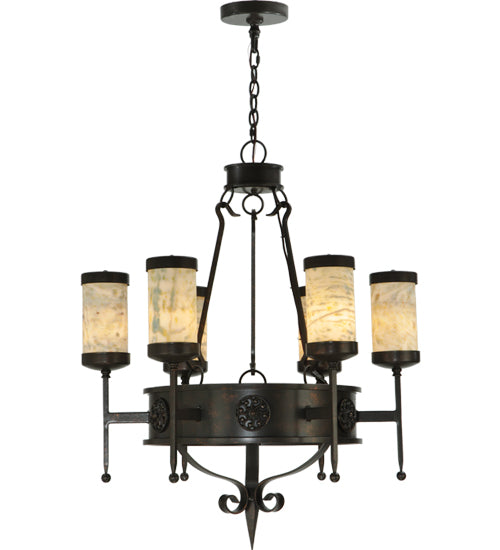 30" Wide Lorenzo 6 Light Chandelier