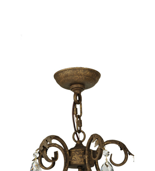 24"W Chantilly 5 Lt Chandelier