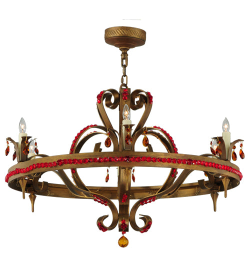 39"W Grosetto 6 Lt Chandelier