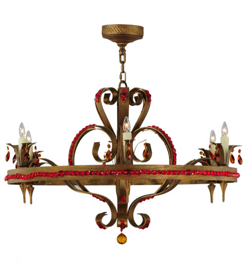 39"W Grosetto 6 Lt Chandelier