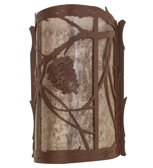 10"W Whispering Pines Wall Sconce