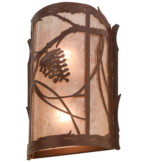 10"W Whispering Pines Wall Sconce