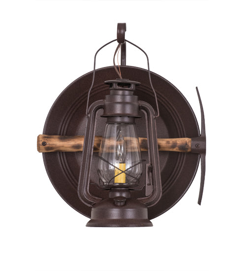 14.5"W Miners Lantern Wall Sconce