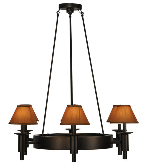 36"W Calais 6 Lt Chandelier