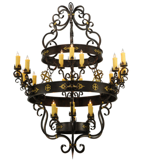 60"W Santino 24 Lt Chandelier