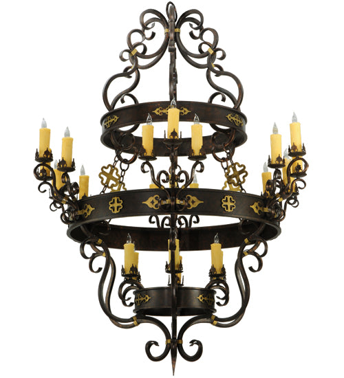 60"W Santino 24 Lt Chandelier