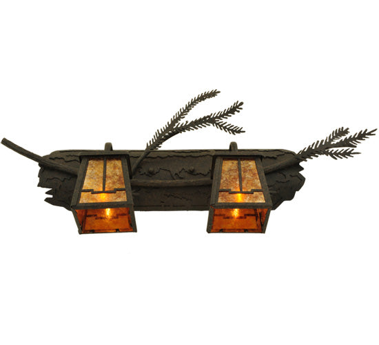 25"W Pine Branch Valley View 2 Lt Vanity Light