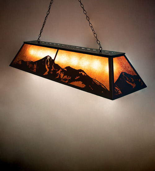 61" Long Mountain Range Oblong Pendant