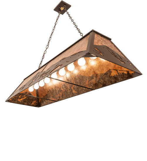 61" Long Mountain Range Oblong Pendant