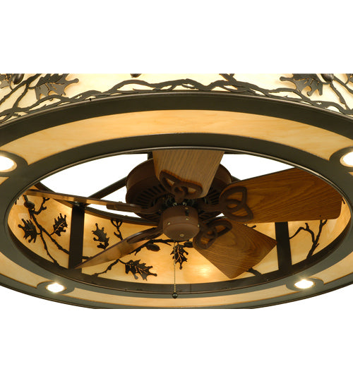 44.5"W Oak Leaf & Acorn Chandel-Air