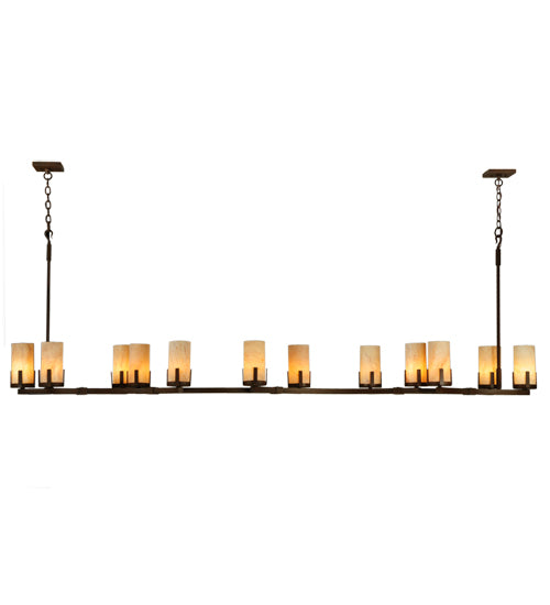 96" Long Cero 12 Light Oblong Chandelier