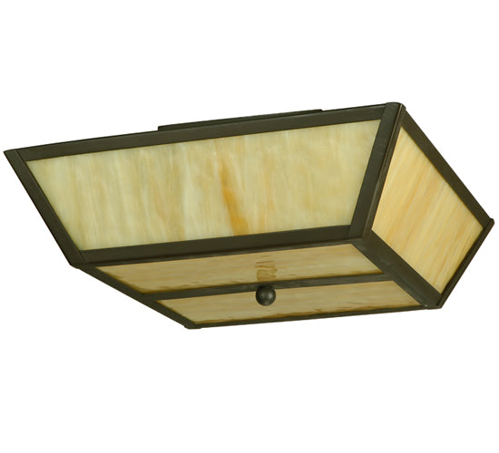 15"Sq Madera Flushmount