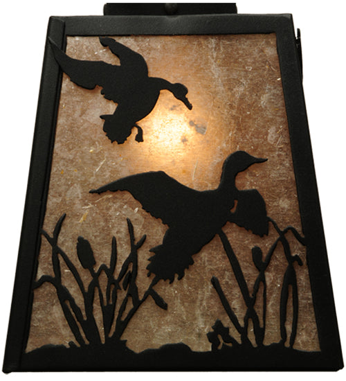 28"W Ducks In Flight 3 Lt Wall Sconce