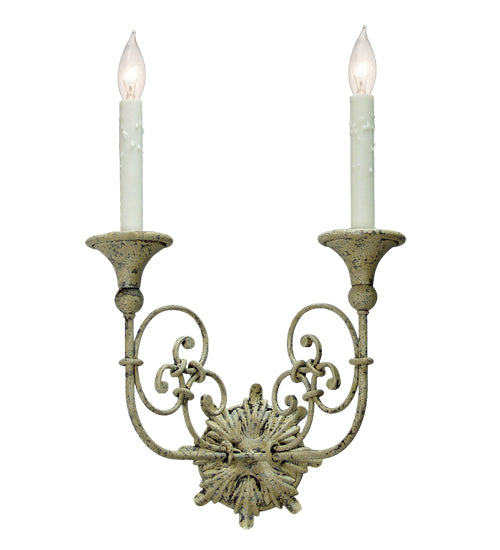 14" Wide Rachelle 2 Light Wall Sconce