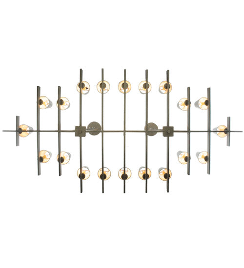 72" Long Dante 20 Light Oblong Chandelier