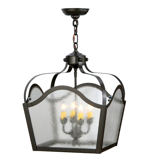 15" Square Terena 4 Light Pendant