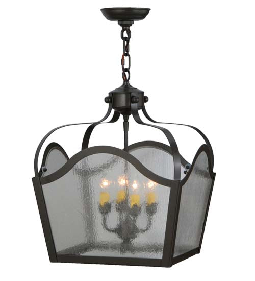 15" Square Terena 4 Light Pendant