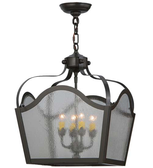 15" Square Terena 4 Light Pendant