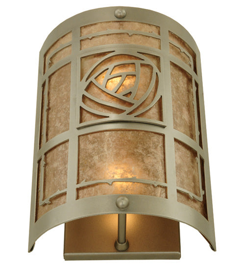 8.75" Wide Bungalow Rose Wall Sconce