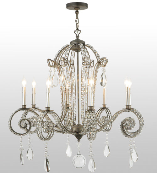 40"W Lucerne 8 Lt Chandelier