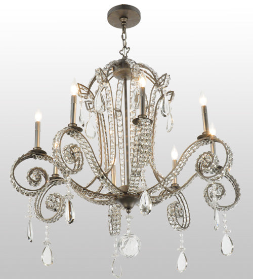 40"W Lucerne 8 Lt Chandelier